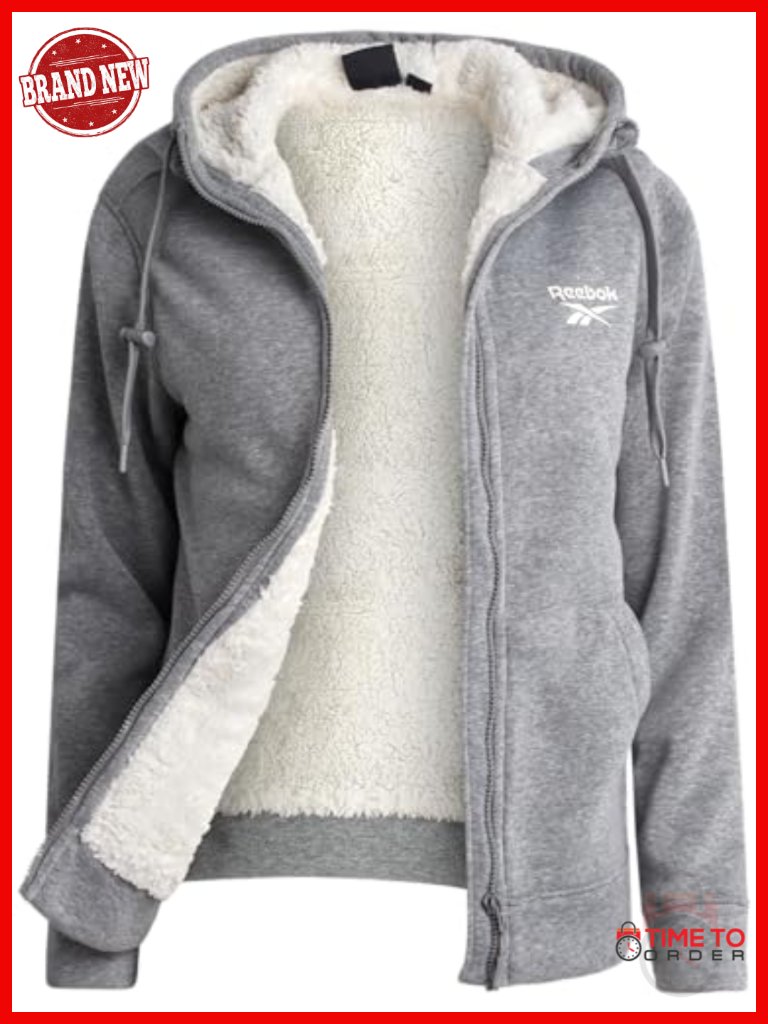 Womens Fleece Jacket - Sherpa Lined Zip Up Hoodie - Lightweight Winter Coat